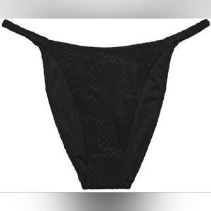 L XL XXL PINK Swim Scrunchie String Bikini Bottom Black